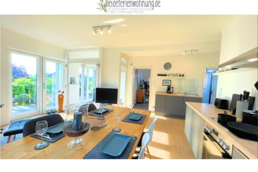 Heideferienwohnung - Die Neue Ferienwohnung Вальсроде Экстерьер фото
